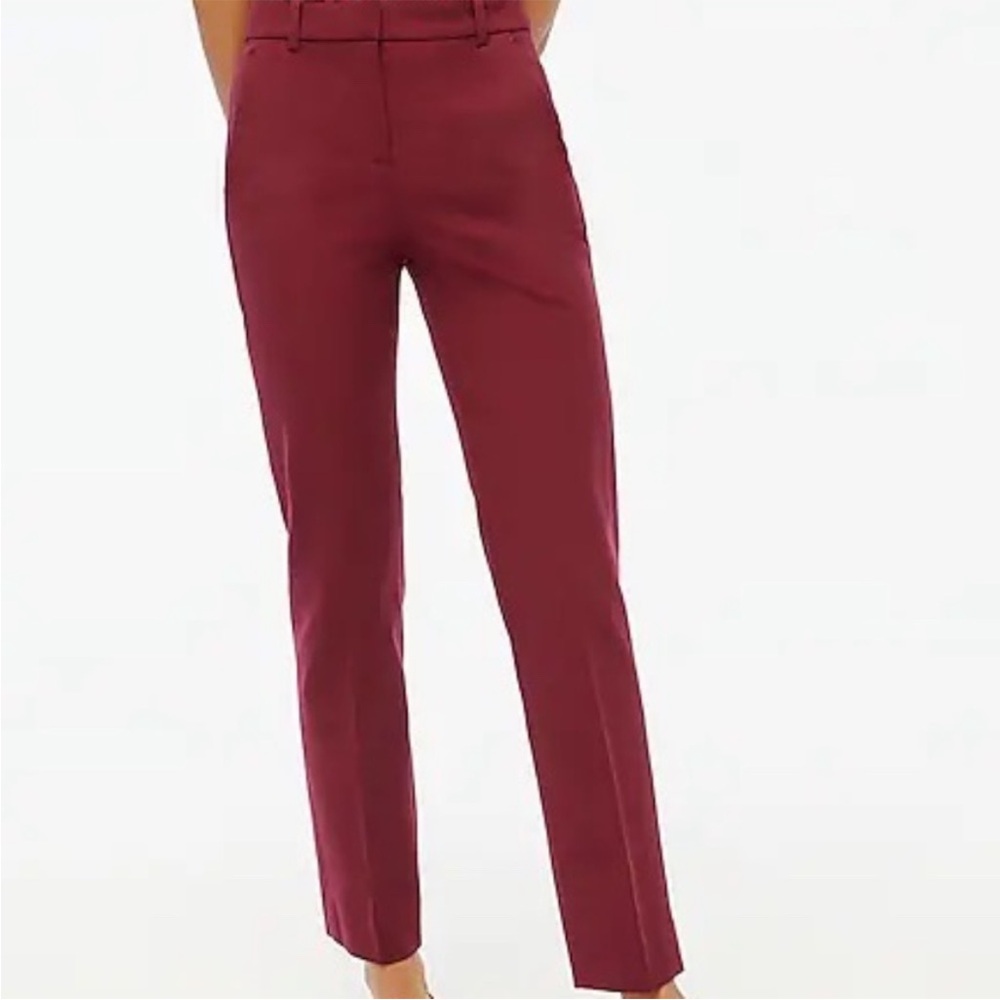 Elegant Burgundy Women's Pants